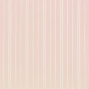 Batchelder Ticking Fabric from Ralph Lauren Medow Lane collection - pink striped cotton