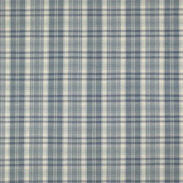 Venice Beach Madras Fabric from Ralph Lauren Medow Lane collection - blue striped cotton