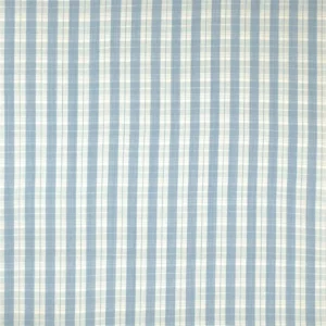 Wyatt Check Fabric from Ralph Lauren Medow Lane collection - blue striped cotton