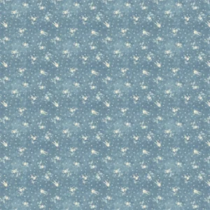 Wells Batik Fabric from Ralph Lauren Medow Lane collection - blue botanical cotton