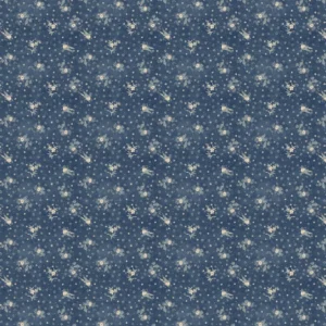 Wells Batik Fabric from Ralph Lauren Medow Lane collection - blue botanical cotton