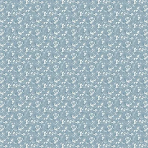 Maycroft Floral Fabric from Ralph Lauren Medow Lane collection - blue botanical cotton