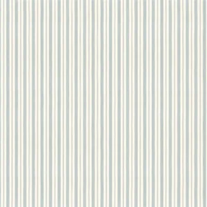 Ferry House Stripe Fabric from Ralph Lauren Medow Lane collection - blue striped cotton