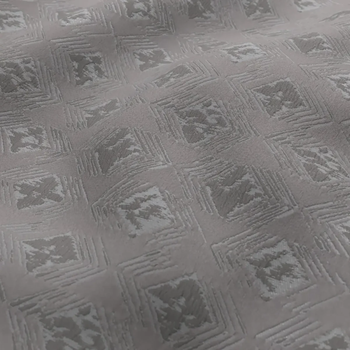 Forma Fabric - Steel by Forma Fabric from Chess Geo collection - black-grey geometric woven