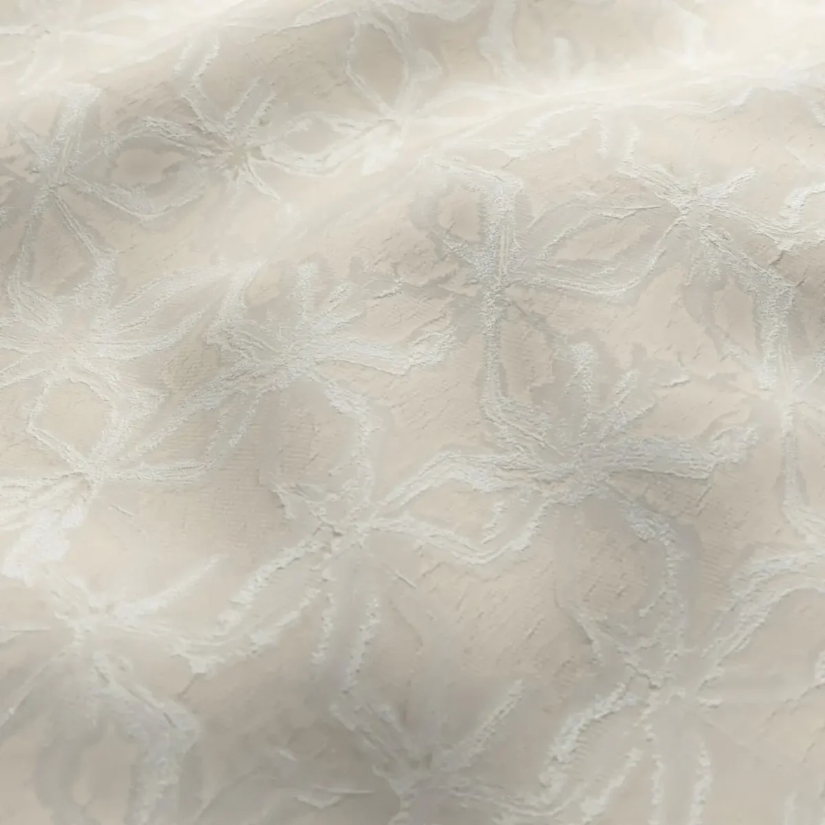 Kaleida Fabric - Antique by Kaleida Fabric from Chess Geo collection - neutral botanical woven