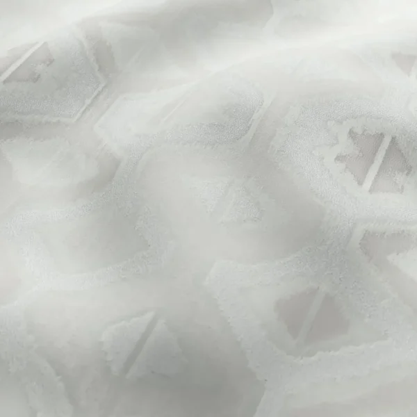 Lattice Fabric - Swan by Lattice Fabric from Chess Geo collection - black-grey geometric woven