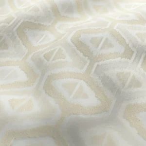Lattice Fabric from Chess Geo collection - yellow geometric woven