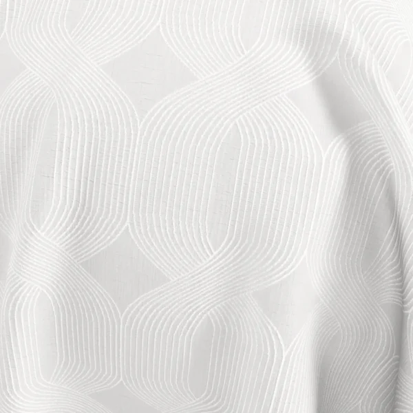 Linea Fabric - Silver by Linea Fabric from Chess Geo collection - black-grey geometric woven