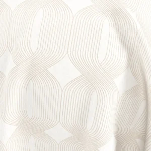 Linea Fabric from Chess Geo collection - neutral geometric woven