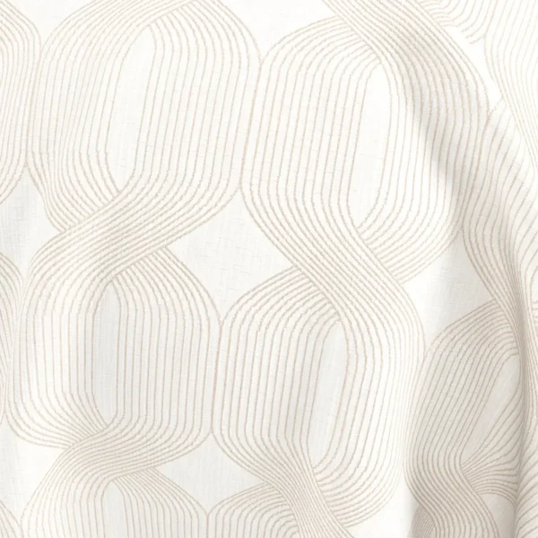Linea Fabric - Stucco by Linea Fabric from Chess Geo collection - neutral geometric woven
