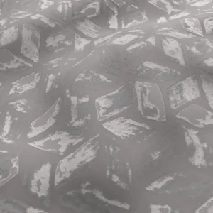 Prism Fabric from Chess Geo collection - black-grey geometric woven