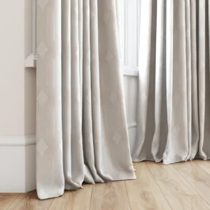 Linea Fabric from Chess Geo collection - neutral geometric woven