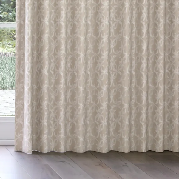Kaleida Fabric - Whisper by Kaleida Fabric from Chess Geo collection - brown botanical woven