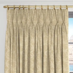 Kaleida Fabric from Chess Geo collection - yellow botanical woven
