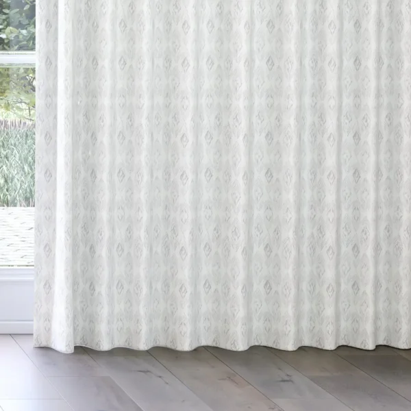 Forma Fabric - Dove by Forma Fabric from Chess Geo collection - black-grey geometric woven