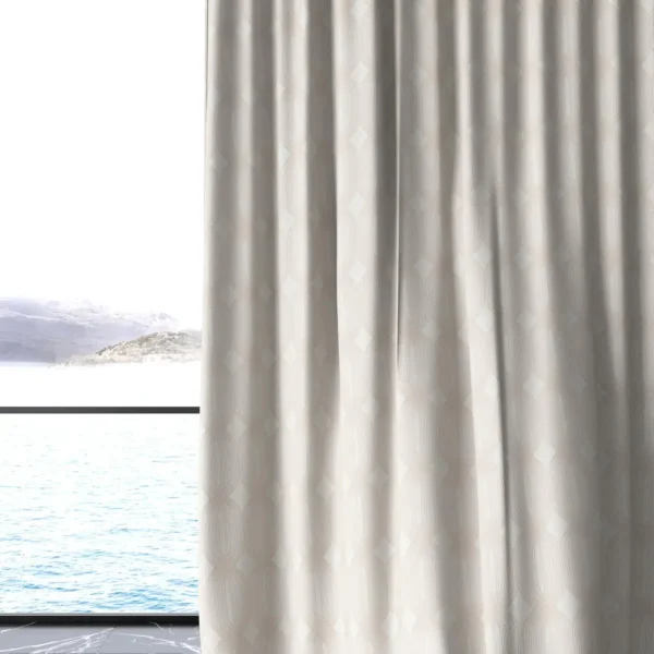 Linea Fabric - Stucco by Linea Fabric from Chess Geo collection - neutral geometric woven