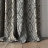 Lattice Fabric from Chess Geo collection - black-grey geometric woven