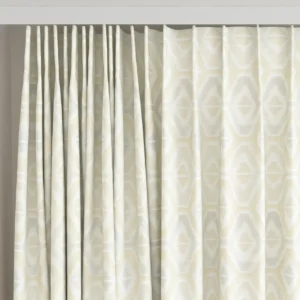 Lattice Fabric from Chess Geo collection - yellow geometric woven