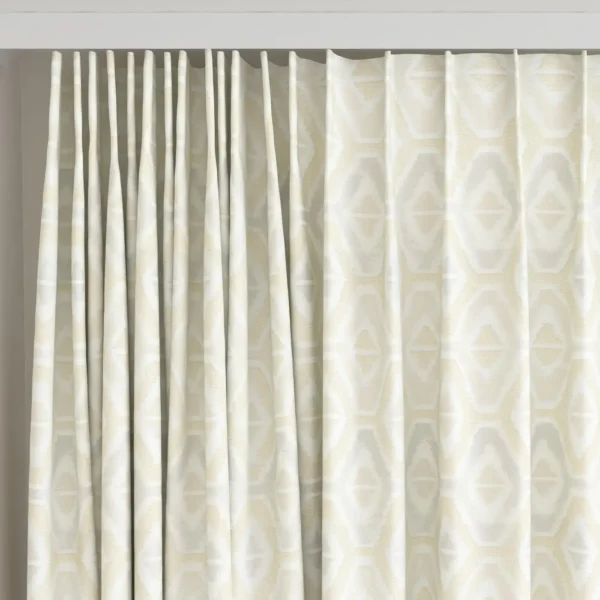 Lattice Fabric - Sand by Lattice Fabric from Chess Geo collection - yellow geometric woven