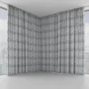 Lattice Fabric from Chess Geo collection - blue geometric woven