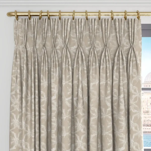 Kaleida Fabric - Whisper by Kaleida Fabric from Chess Geo collection - brown botanical woven