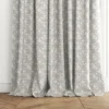 Kaleida Fabric from Chess Geo collection - black-grey botanical woven