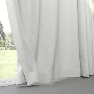 Kaleida Fabric from Chess Geo collection - white botanical woven