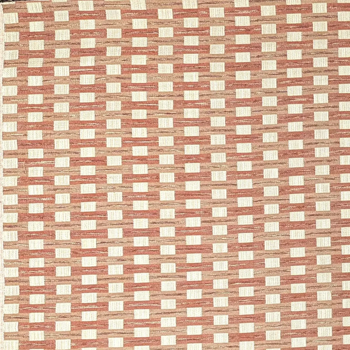Corelli Fabric - Fired by Corelli Fabric from Chess Vivaldi collection - orange geometric woven