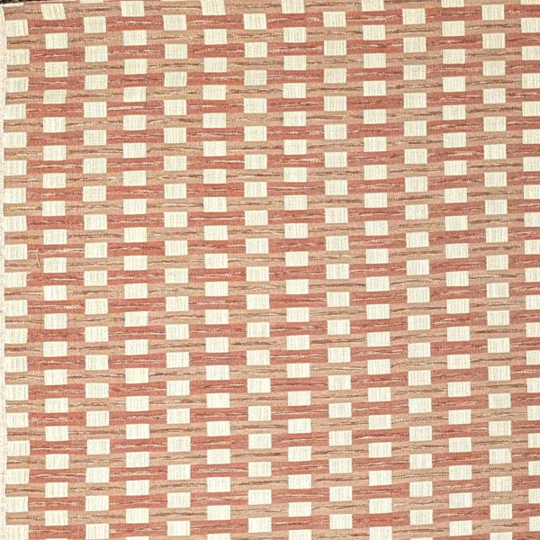 Corelli Fabric - Fired by Corelli Fabric from Chess Vivaldi collection - orange geometric woven