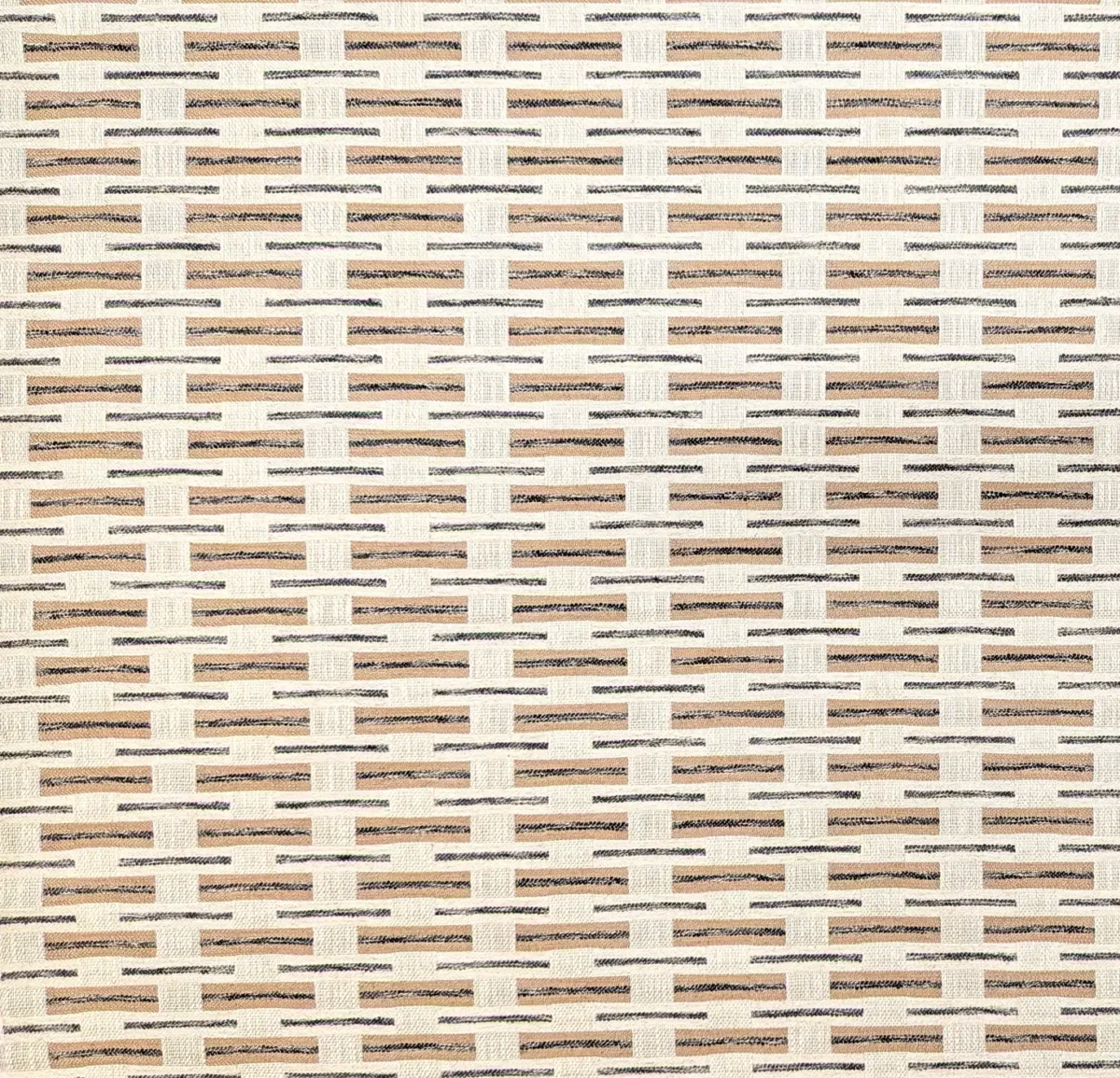 Corelli Fabric - Mocha by Corelli Fabric from Chess Vivaldi collection - yellow geometric woven