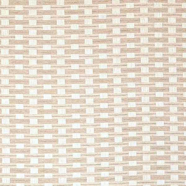 Corelli Fabric - Natural by Corelli Fabric from Chess Vivaldi collection - neutral geometric woven