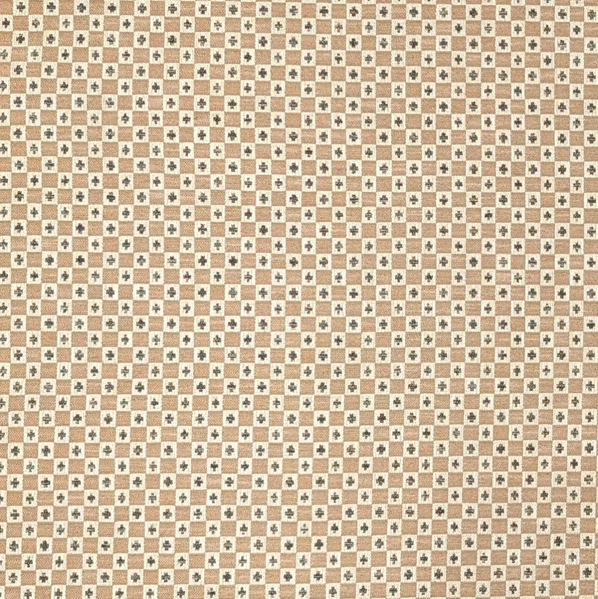Verdi Fabric - Mocha by Verdi Fabric from Chess Vivaldi collection - yellow geometric woven