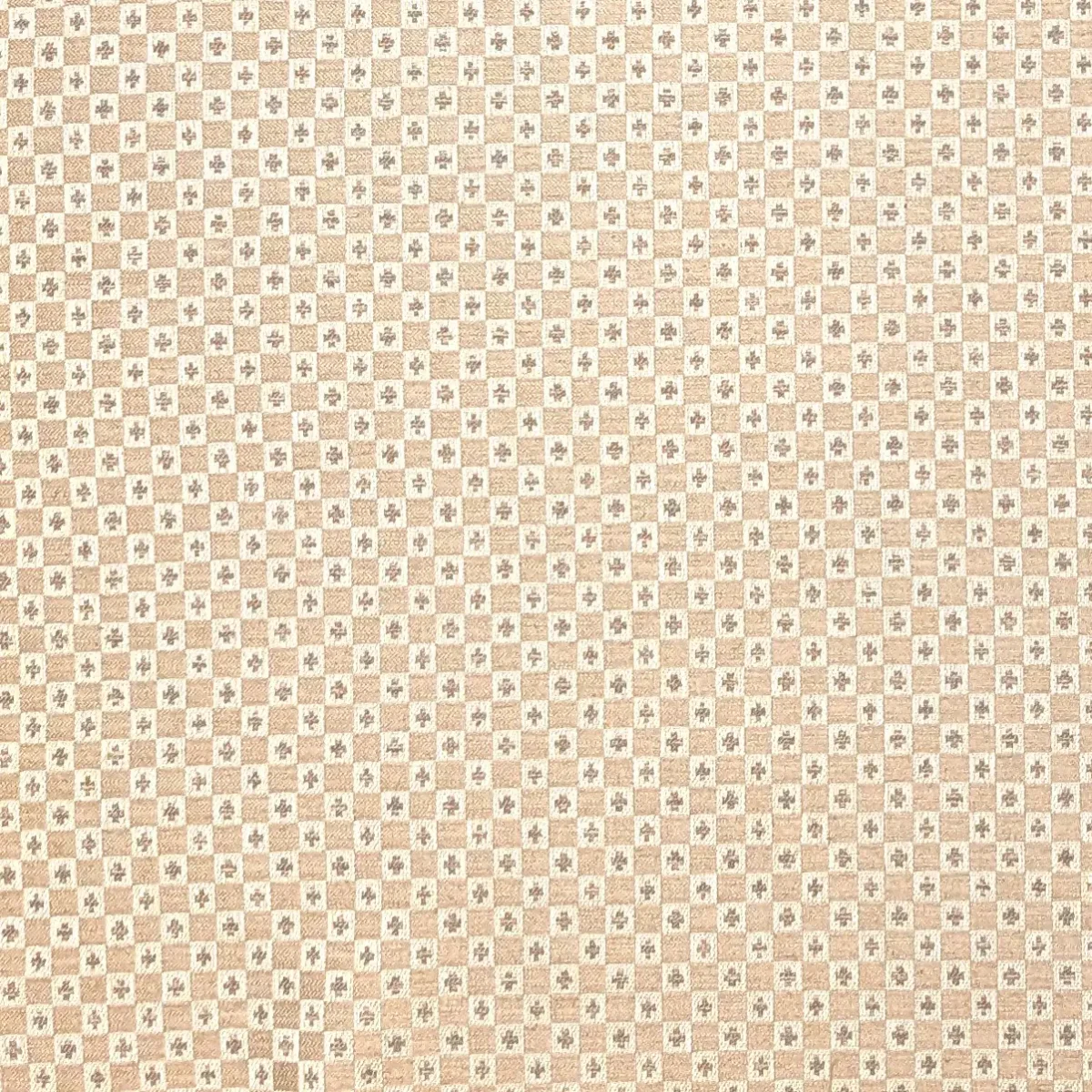 Verdi Fabric - Natural by Verdi Fabric from Chess Vivaldi collection - neutral geometric woven