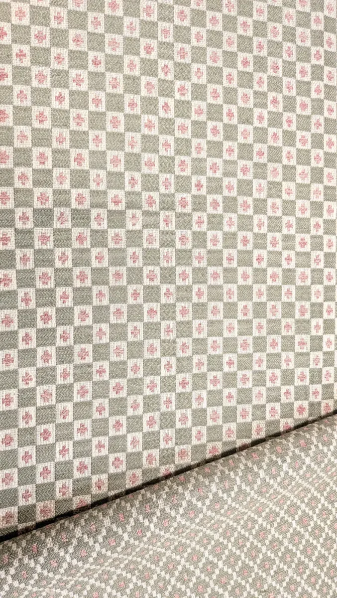 Verdi Fabric from Chess Vivaldi collection - green geometric woven
