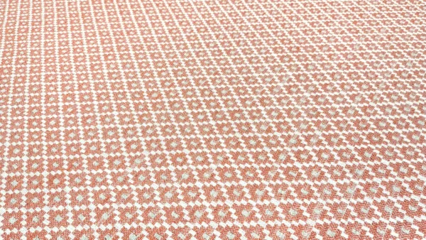 Rossini Fabric - Fired by Rossini Fabric from Chess Vivaldi collection - orange geometric woven
