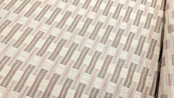 Corelli Fabric - Sage by Corelli Fabric from Chess Vivaldi collection - green geometric woven