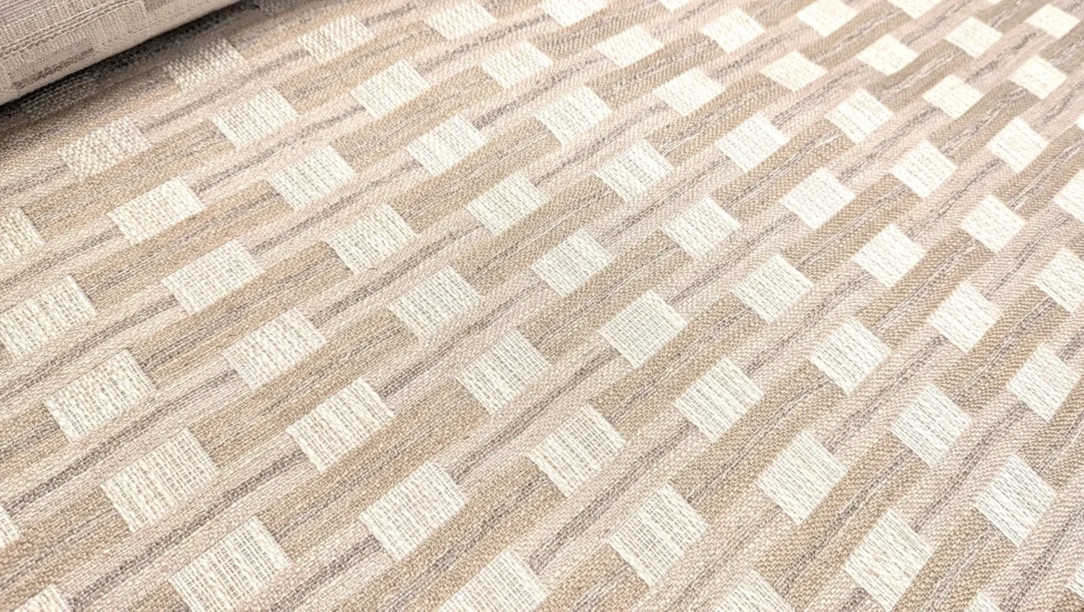 Corelli Fabric from Chess Vivaldi collection - neutral geometric woven