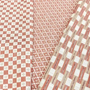 Verdi Fabric from Chess Vivaldi collection - orange geometric woven
