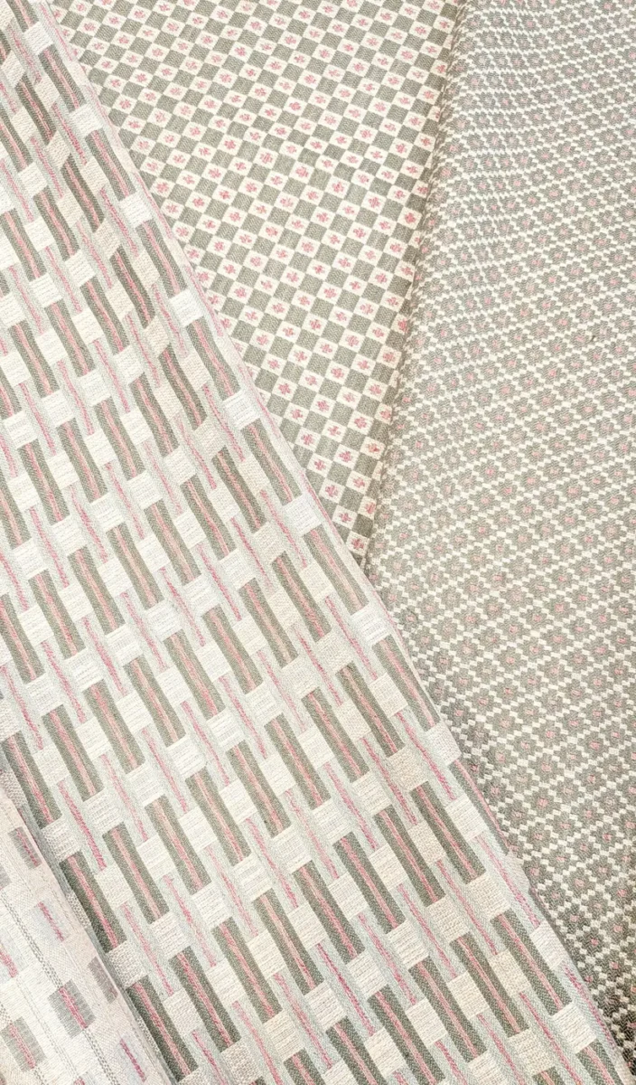 Verdi Fabric from Chess Vivaldi collection - green geometric woven