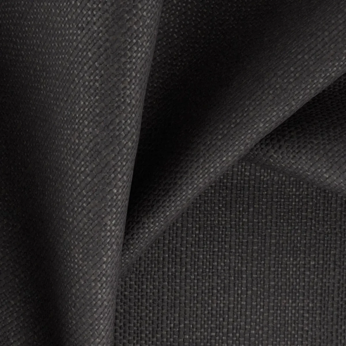 Maverick Fabric - 22 Coal by Maverick Fabric from Wemyss Maverick collection - black-grey plain jacquard