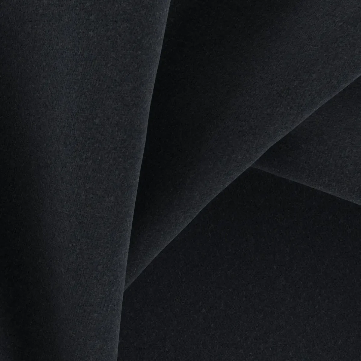 Marilyn Fabric - 29 Carbon by Marilyn Fabric from Wemyss Marilyn collection - black-grey plain velvet-chenille