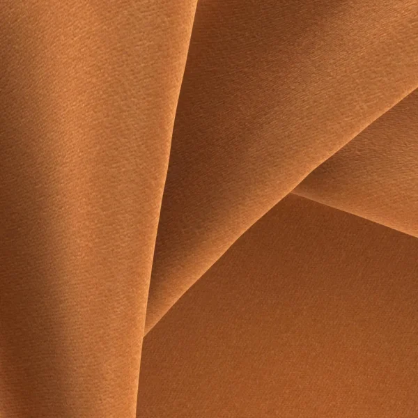 Marilyn Fabric - 07 Ginger by Marilyn Fabric from Wemyss Marilyn collection - orange plain velvet-chenille
