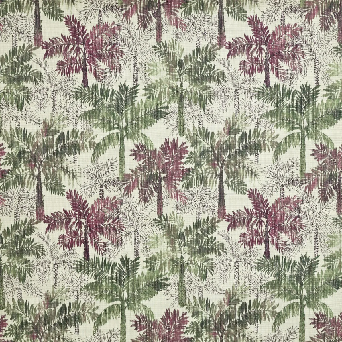 Flacq Fabric - Sangria by Flacq Fabric from Prestigious Textiles Mauritius collection - purple botanical printed