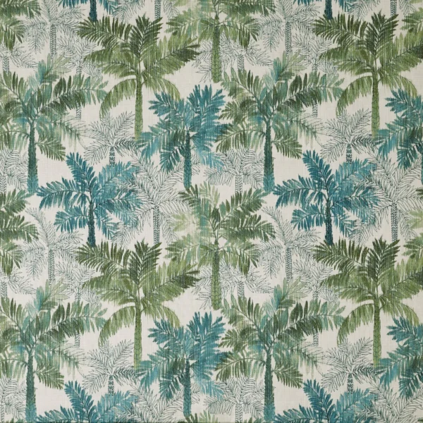 Flacq Fabric - Rainforest by Flacq Fabric from Prestigious Textiles Mauritius collection - green botanical printed