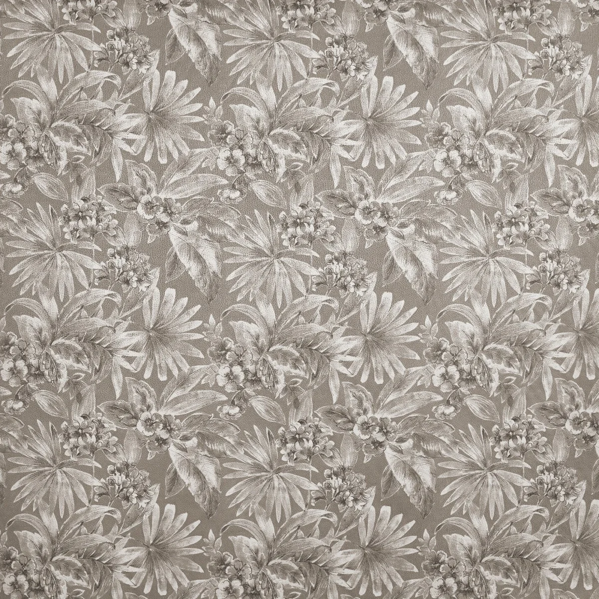 Rosebelle Fabric from Prestigious Textiles Mauritius collection - black-grey botanical printed