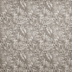 Rosebelle Fabric from Prestigious Textiles Mauritius collection - black-grey botanical printed