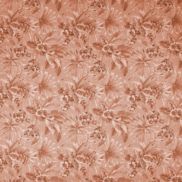 Rosebelle Fabric from Prestigious Textiles Mauritius collection - orange botanical printed