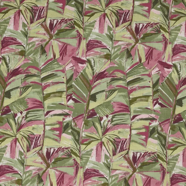 Grand Baie Fabric - Sangria by Grand Baie Fabric from Prestigious Textiles Mauritius collection - green botanical printed