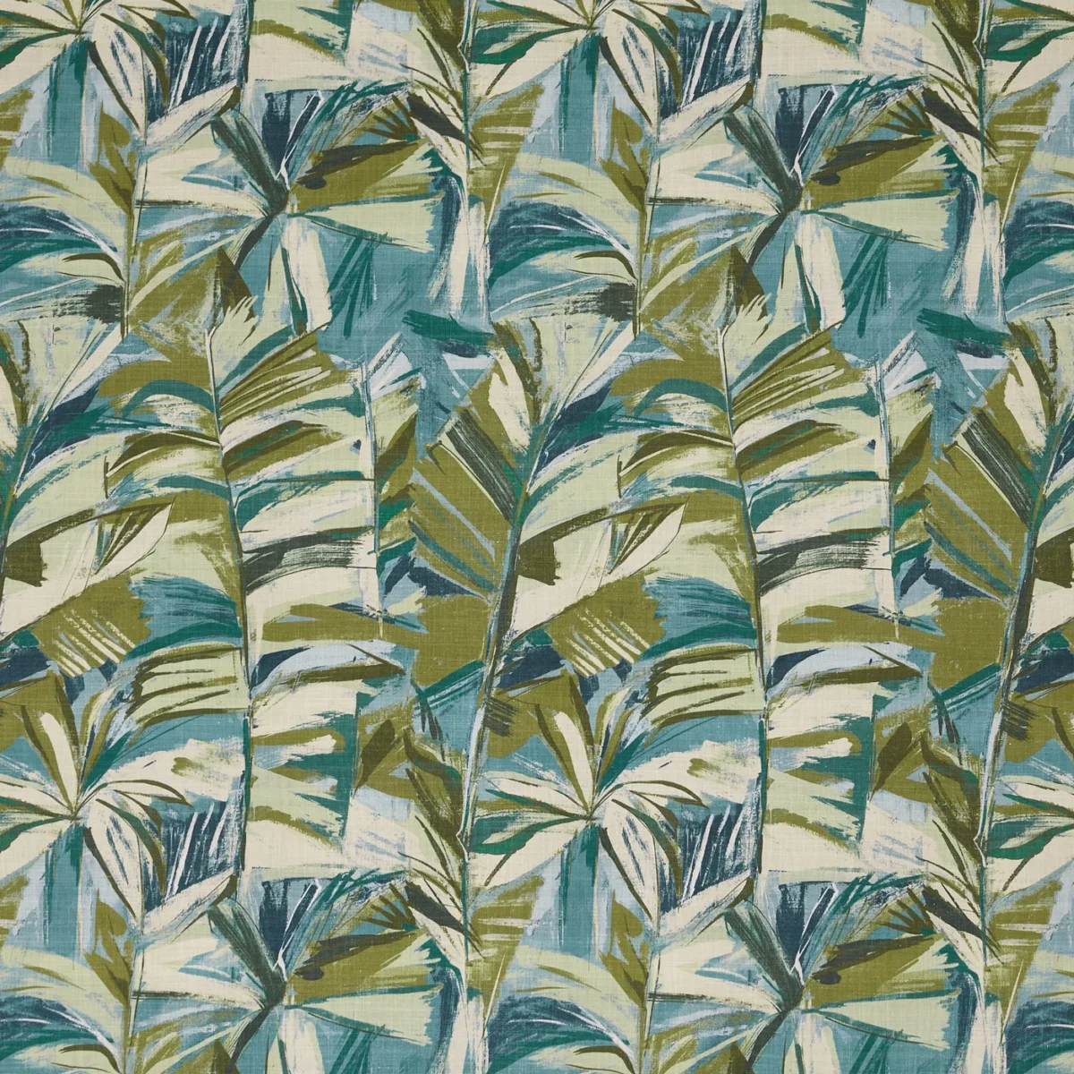Grand Baie Fabric - Rainforest by Grand Baie Fabric from Prestigious Textiles Mauritius collection - blue botanical printed