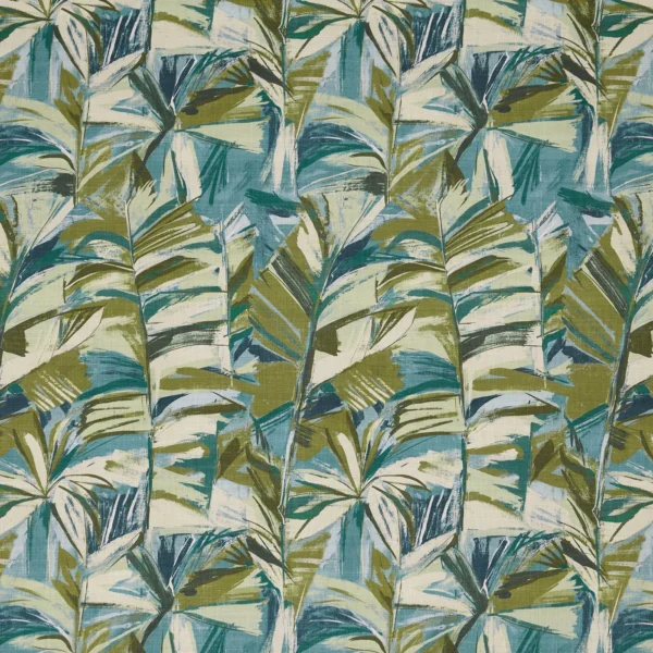 Grand Baie Fabric from Prestigious Textiles Mauritius collection - blue botanical printed